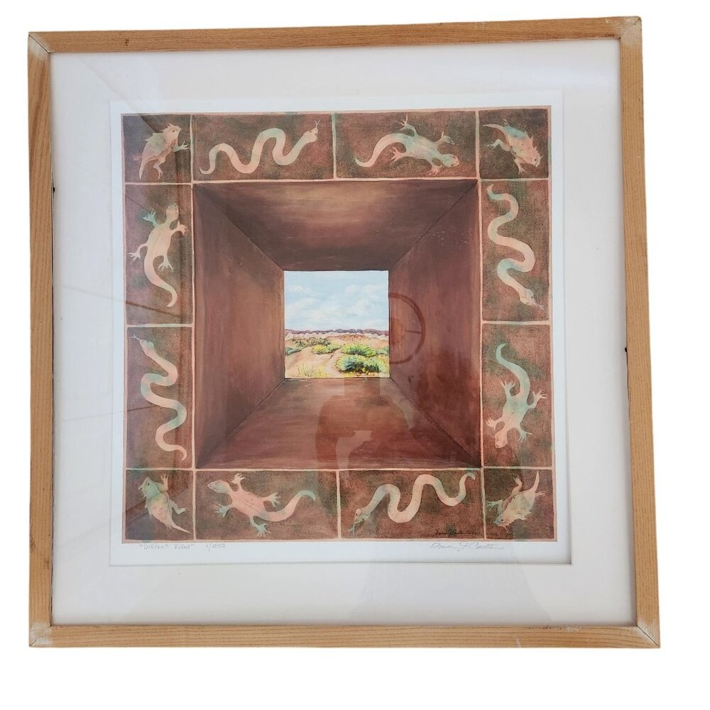 "Distant View" Southwest Picture geckos, lizards, Snakes and landscape, by Donna